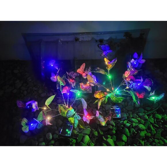 Garden Outdoor Solar Lights Waterproof Decor Yard Patio 2 Pck 34 Lights - Picture 4 of 12